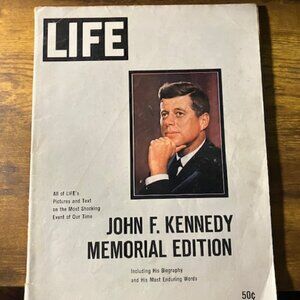 Life Magazine John F. Kennedy Memorial Edition Magazine 1963‎
